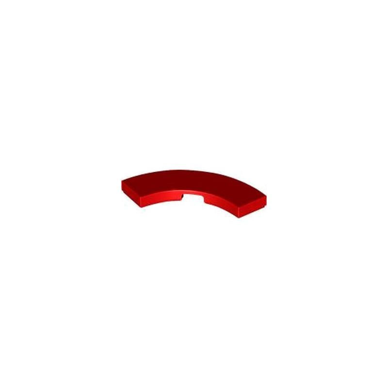 LEGO 6375825 PLATE LISSE 3X3 1/4 CERCLE - ROUGE