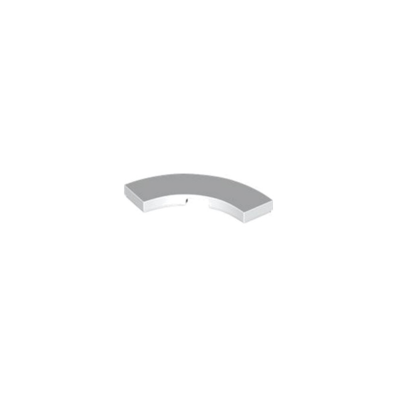 LEGO 6373439 PLATE LISSE 3X3 1/4 CERCLE - BLANC