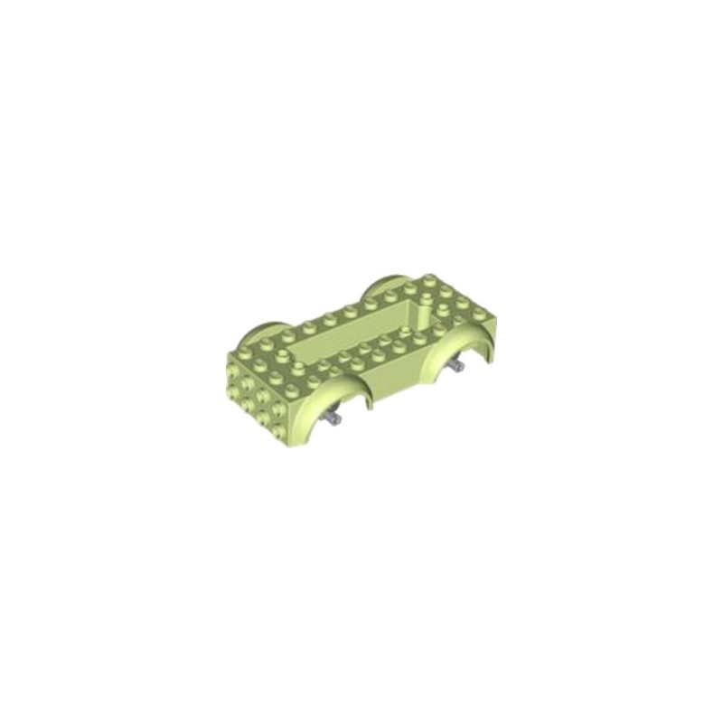 LEGO 6441393 - WAGGON BOTTOM ASSEMBLY - SPRING YELLOWISH GREEN