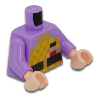 LEGO 6430920 MINECRAFT PRINTED TORSO - MEDIUM LAVENDER