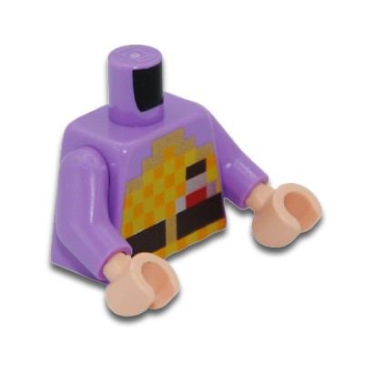 LEGO 6430920 MINECRAFT PRINTED TORSO - MEDIUM LAVENDER