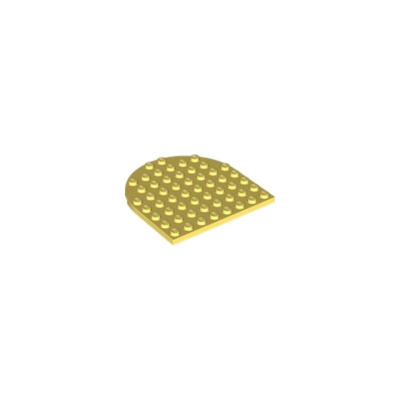 LEGO 6393558 PLATE 1/2 ROND 8X8 - COOL YELLOW