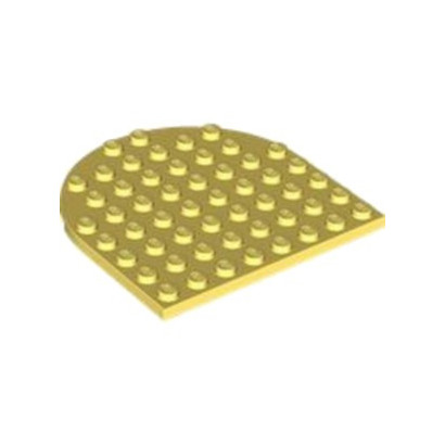 LEGO 6393558 PLATE 1/2 ROND 8X8 - COOL YELLOW