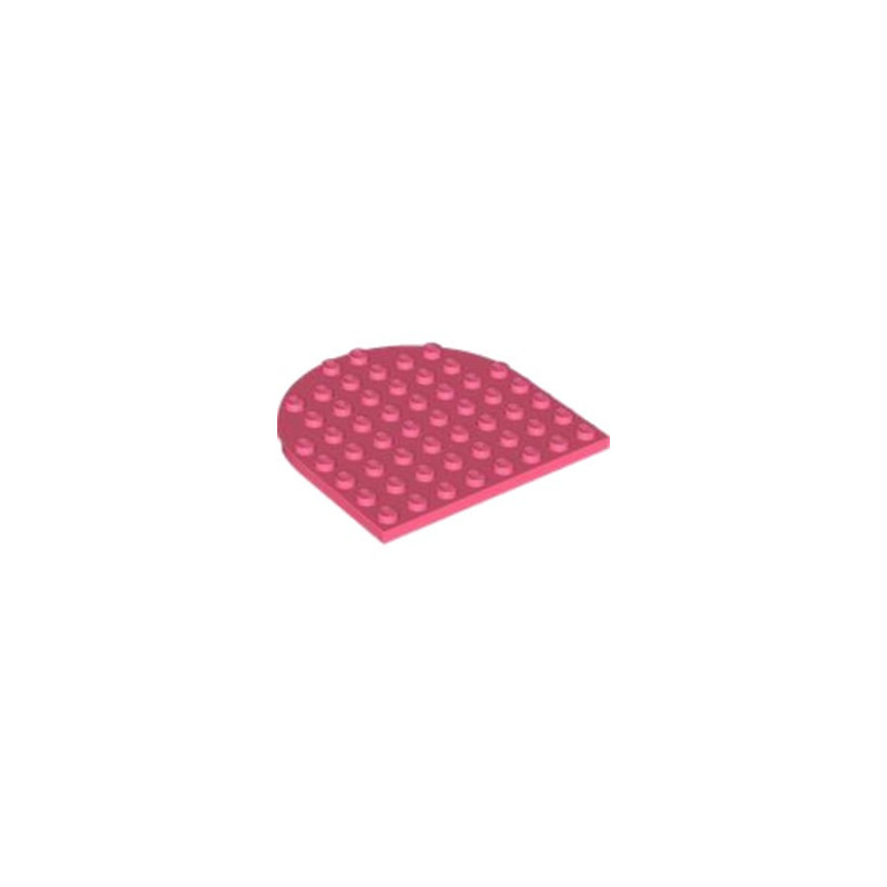 LEGO 6429606 PLATE 1/2 ROND 8X8 - CORAL