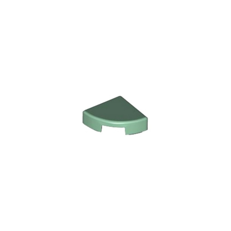 LEGO 6316573 PLATE LISSE 1/4 ROND 1X1 - SAND GREEN