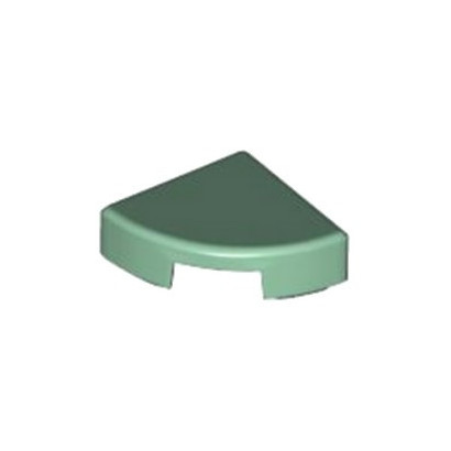 LEGO 6316573 PLATE LISSE 1/4 ROND 1X1 - SAND GREEN