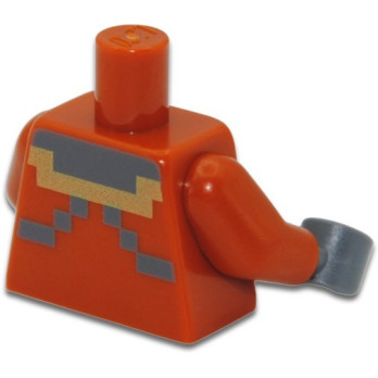 LEGO 6391139 TORSE IMPRIME MINECRAFT - DARK ORANGE