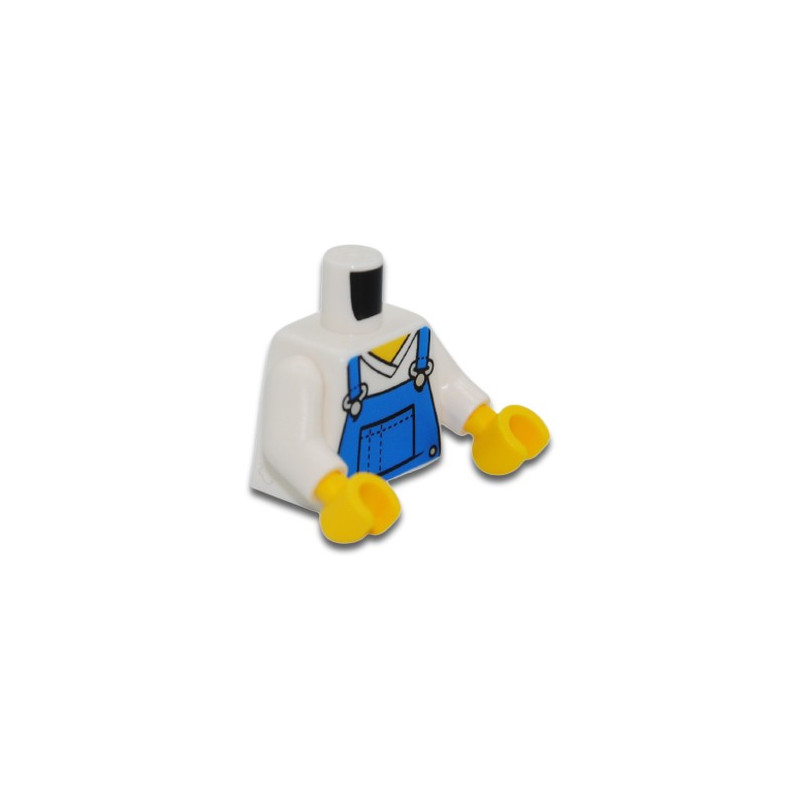 LEGO 6219621 TORSE HAUT SALOPETTE - BLANC