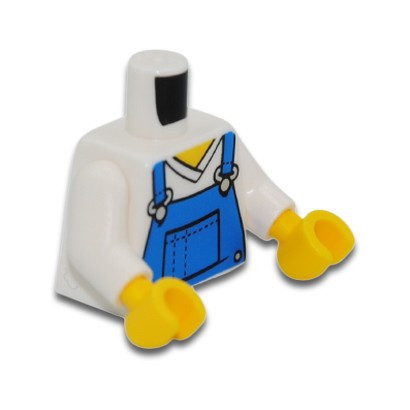 LEGO 6219621 TORSE HAUT SALOPETTE - BLANC