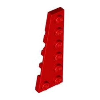 LEGO 6371579 LEFT PLATE 2X6 - RED