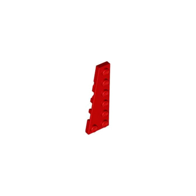 LEGO 6371579 LEFT PLATE 2X6 - RED