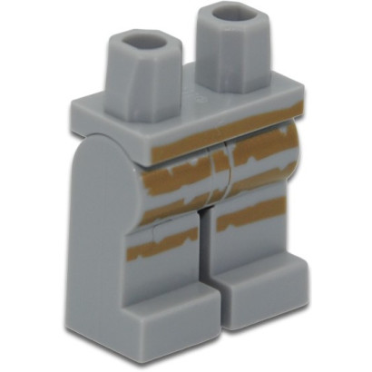 LEGO 6399030 JAMBE IMPRIME - MEDIUM STONE GREY