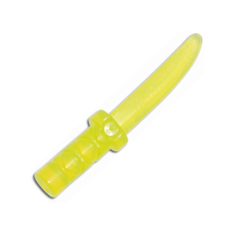 LEGO 6288402 WEAPON / KNIFE - TRANSPARENT NEON GREEN