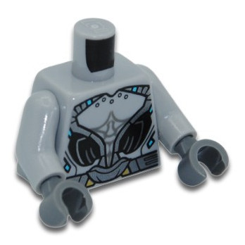 LEGO 6263011 TORSE IMPRIME - MEDIUM STONE GREY