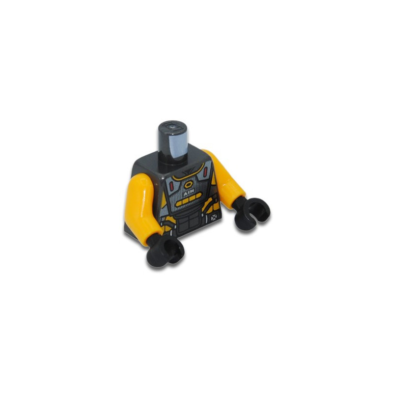 LEGO 6294648 PRINTED TORSO - TITANIUM METALLIC