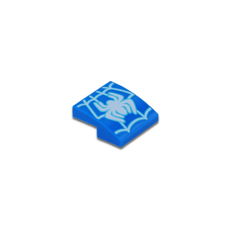 LEGO 6425484 PLATE W/ BOW 2X2 PRINTED SPIDER-MAN - BLUE