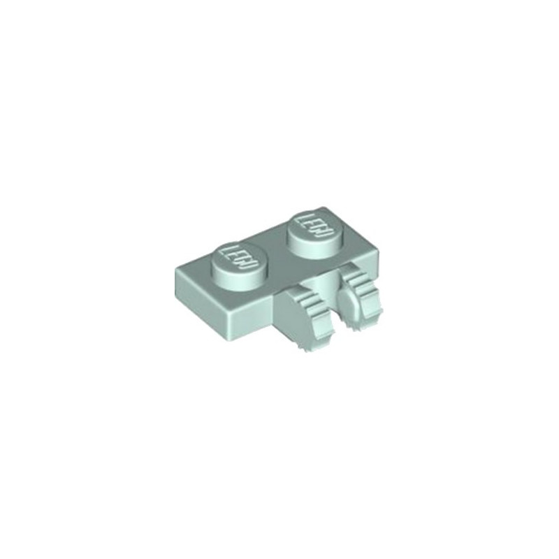 LEGO 6431335 PLATE 1X2 W/FORK, VERTICAL - AQUA