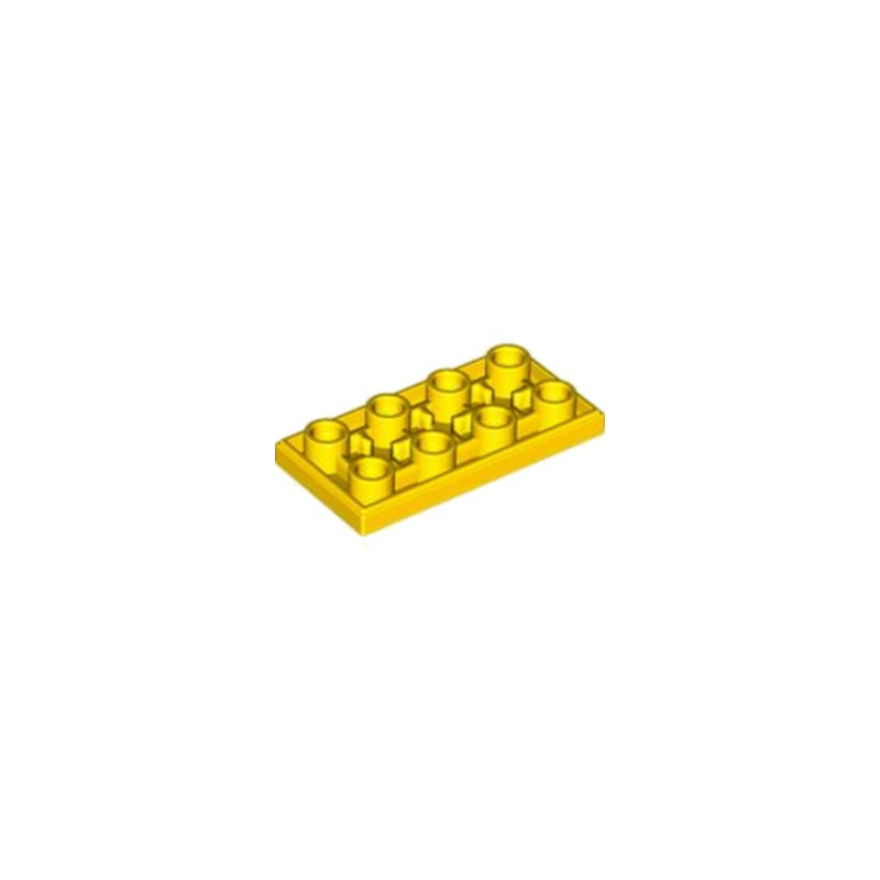 LEGO 6433943 PLATE LISSE 2X4 INV - JAUNE