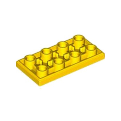 LEGO 6433943 PLATE LISSE 2X4 INV - JAUNE