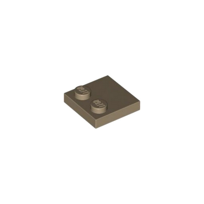 LEGO 6396392 PLATE 2X2 - SAND YELLOW
