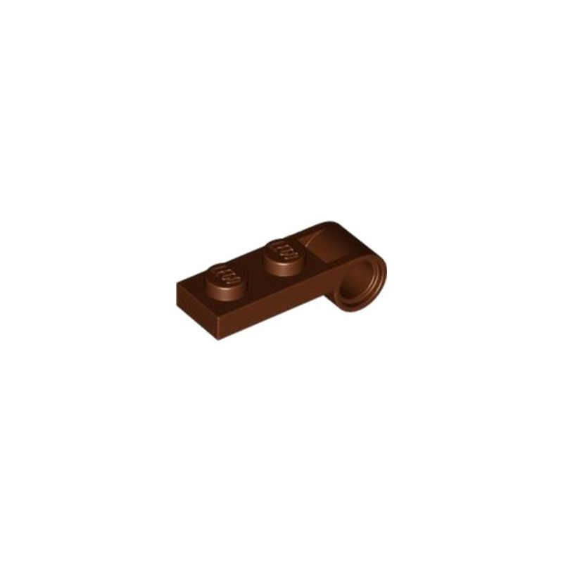 LEGO 6415991 PLATE 1X2, W/ 4.85 HOLE - REDDISH BROWN
