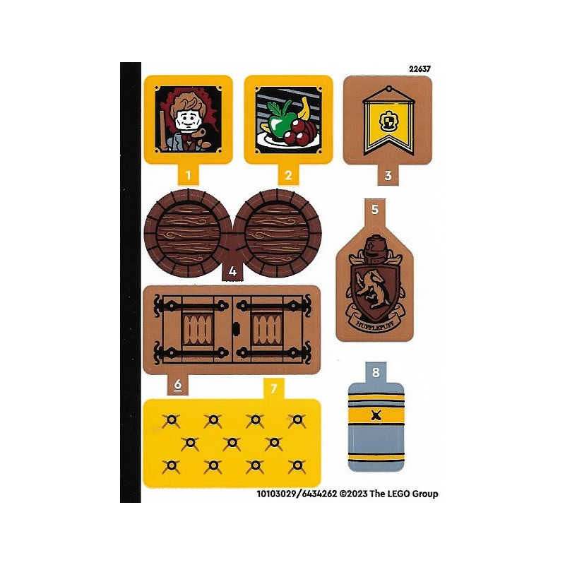 Stickers / Autocollant Lego® Harry Potter 76412