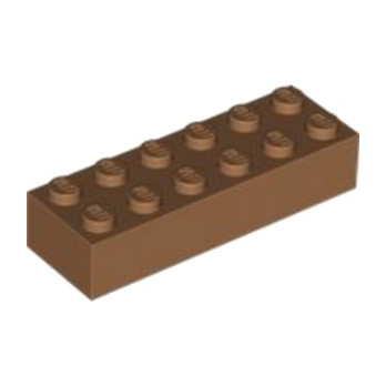 LEGO 6350413 BRIQUE 2X6 - MEDIUM NOUGAT