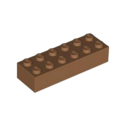 LEGO 6350413 BRICK 2X6 - MEDIUM NOUGAT