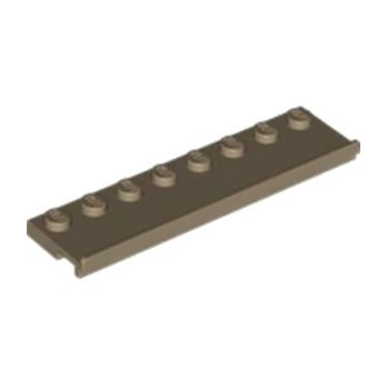 LEGO 6430941 PLATE 2X8 W/GLIDING GROOVE - SAND YELLOW