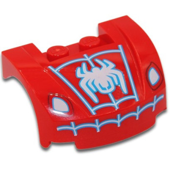 LEGO 6426432 FRONT DISPLAY 3X4X1 2/3 PRINTED SPIDERMAN - RED