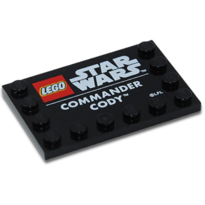 LEGO 6433793 PRINTED PLATE 4X6 - STAR WARS™ - COMMANDER CODY™