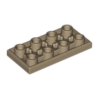 LEGO 6433944 PLATE LISSE 2X4 INV - SAND YELLOW