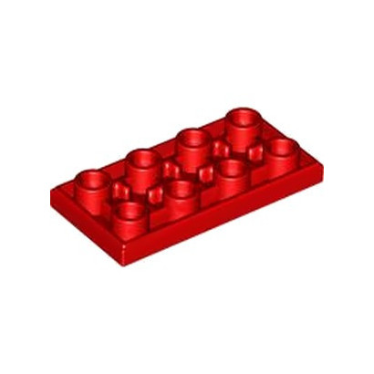LEGO 6433945 PLATE LISSE 2X4 INV - ROUGE
