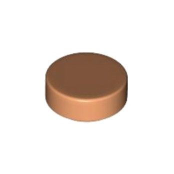 LEGO 6343472 PLATE LISSE ROND 1X1 - NOUGAT