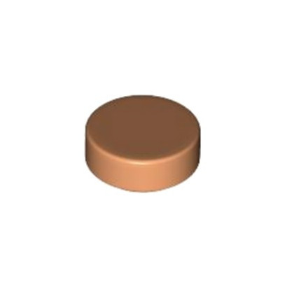 LEGO 6343472 PLATE LISSE ROND 1X1 - NOUGAT