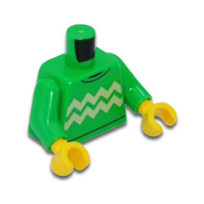 LEGO 6392114 TORSE IMPRIME - BRIGHT GREEN
