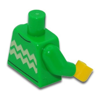 LEGO 6392114 PRINTED TORSO - BRIGHT GREEN