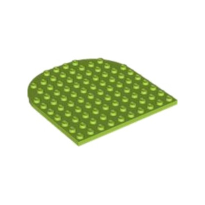 LEGO 6428166 PLATE 1/2 ROUND 10X10 - BRIGHT YELLOWISH GREEN