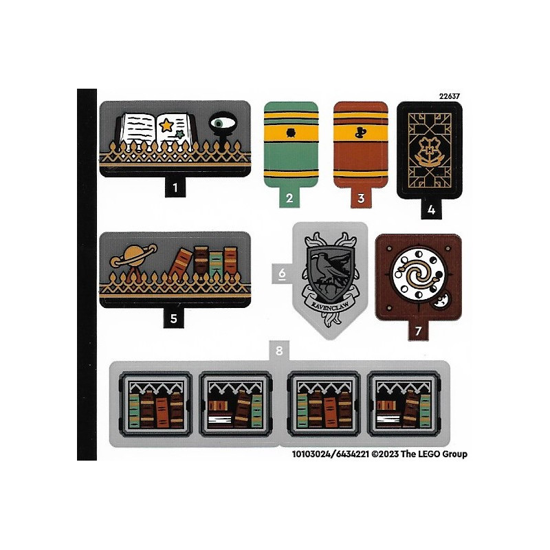 Stickers / Autocollant Lego® Harry Potter 76411