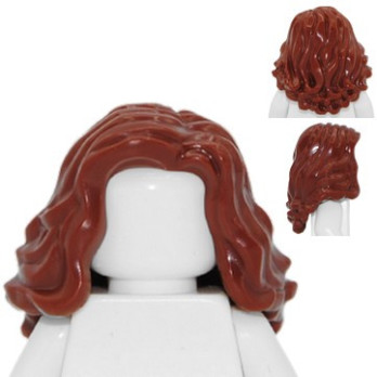 LEGO 6266075 WOMAN HAIR - REDDISH BROWN