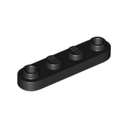 LEGO 6428167 PLATE 1X4, ROUNDED - BLACK