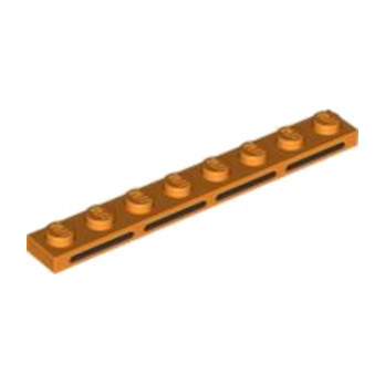 LEGO 6438731 PLATE 1X8 IMPRIME - ORANGE