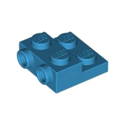 LEGO 6218014 PLATE 2X2X2/3 W. 2. HOR. KNOB - DARK AZUR