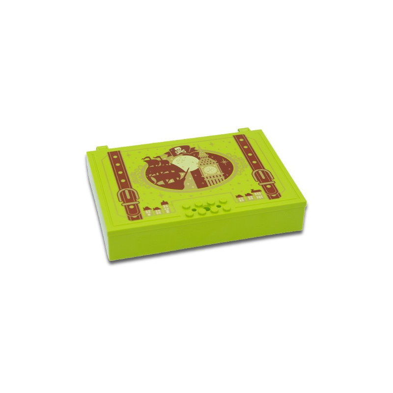 LEGO 6455410 DESIGN PLATE, PRINTED BOOK - BRIGHT YELLOWISH GREEN