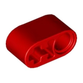 LEGO 6390264 BEAM 1X2 W/CROSS AND HOLE - RED