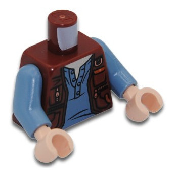 LEGO 6223306 TORSE IMPRIME - REDDISH BROWN