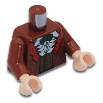 LEGO 6266647 TORSE IMPRIME - REDDISH BROWN