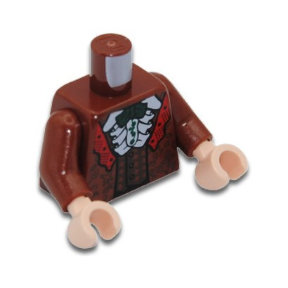 LEGO 6266647 TORSE IMPRIME - REDDISH BROWN