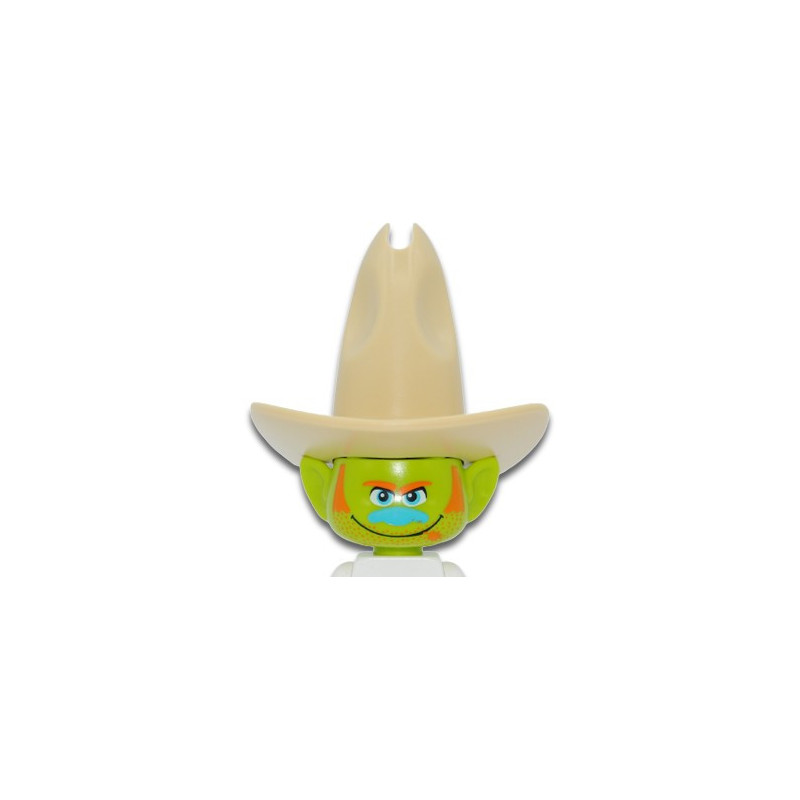 LEGO 6289731 TROLL HEAD W/ HAT - BRIGHT YELLOWISH GREEN