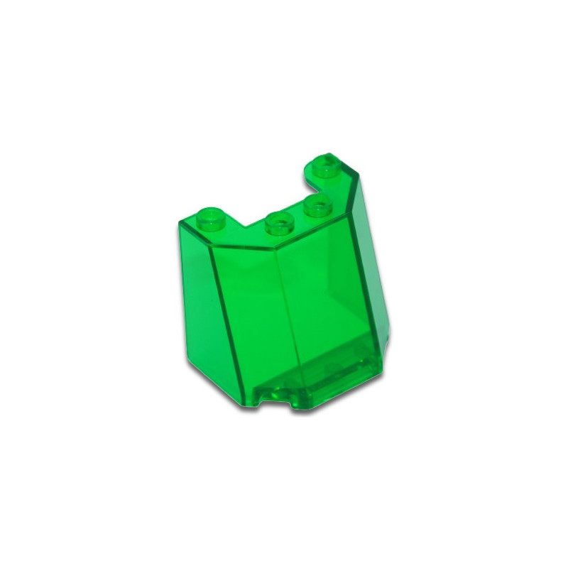 LEGO 6435795 WINDSCREEN 4X3X3 - TRANSPARENT GREEN